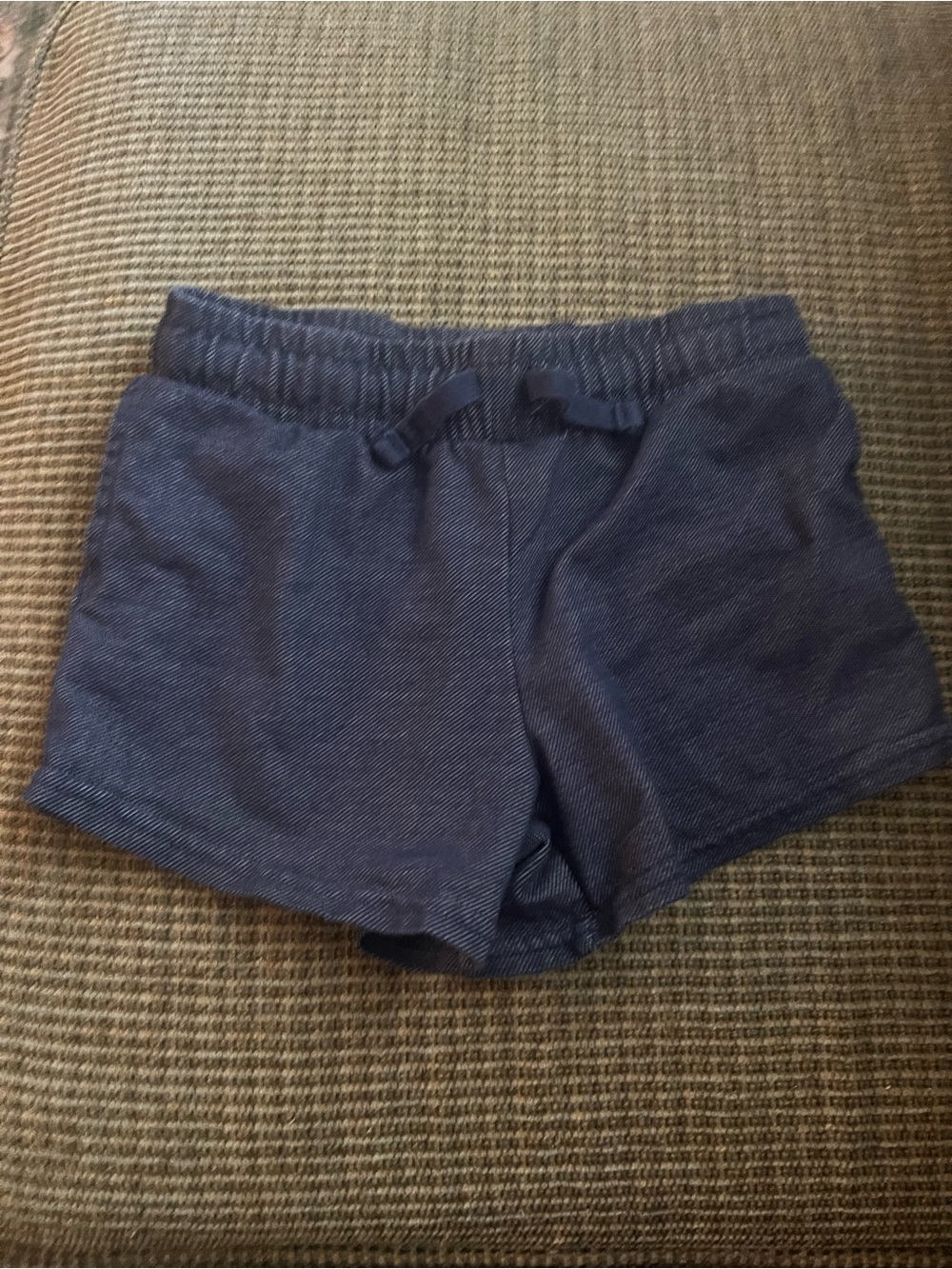 Carter's Navy Elastic Waist Drawstring 6/6x Denium Shorts